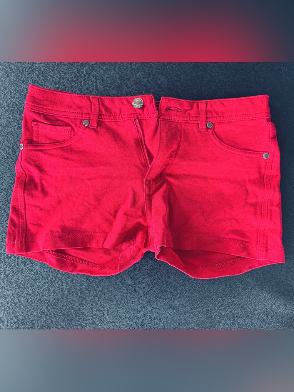 Active USA Red Jean Shorts